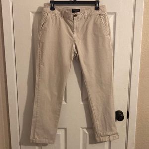 Banana republic pants women’s size 8 Tan Girlfriend fit chino pants